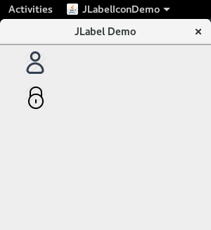 Swing JLabel with icon Swing JLabel with icon